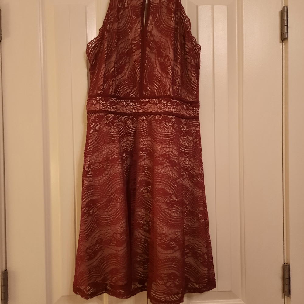 Lily Rose burgandy lace dress (juniors)